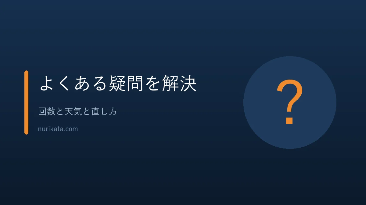 ペンキの塗り方のよくある質問に答えるバナー
