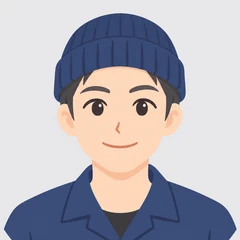 塗装職人の男性キャラクター